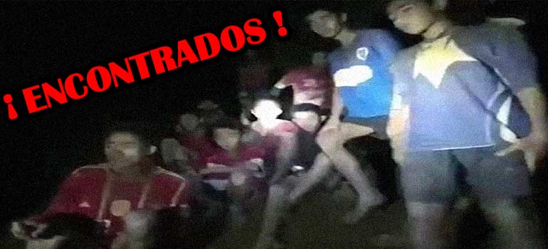 El vídeo del rescate de los niños atrapados en una cueva