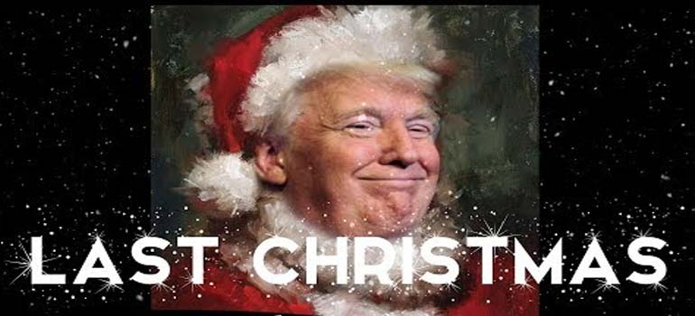 Donald Trump nos canta Last Christmas por Navidad. 2