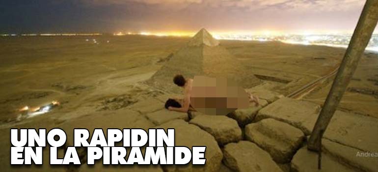 Vídeo de la pareja que subió a la pirámide de Giza para tener sexo. 1
