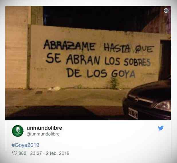 Memes de los Goya 2019, los 10 mejores. 2
